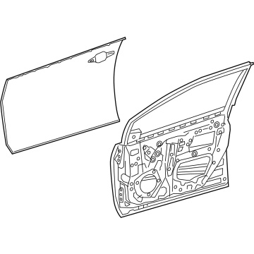 Toyota 67001-47170 PANEL SUB-ASSY, FR D