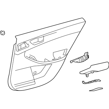 Toyota 67040-07010-B3 Board Assembly, Rr Door