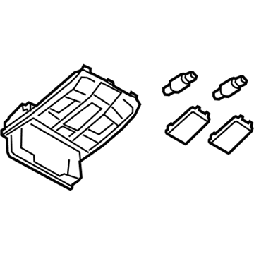 Toyota 81260-WB001 Lamp Assembly, Map