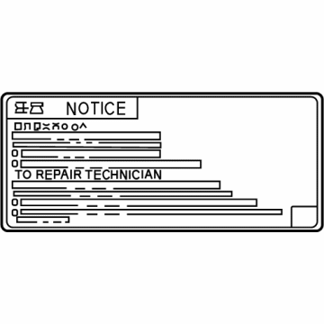 Toyota 11285-47010 Label, COOLANT SYSTE