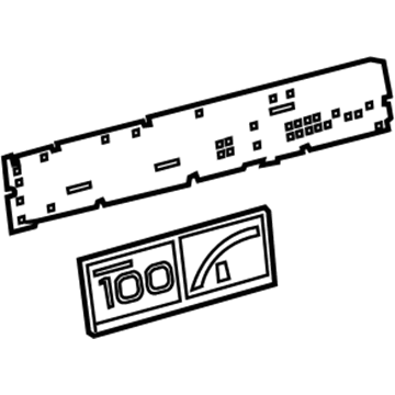 Toyota 83862-47S40 Plate, Combination M