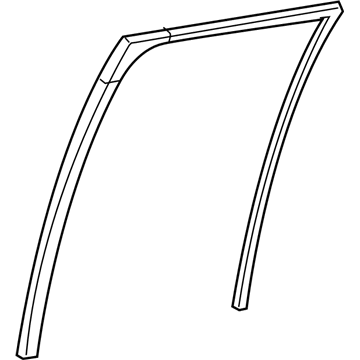 Toyota 68142-10090 Run, Rr Door Glass