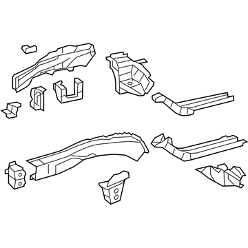 Toyota 57101-06171 Member Sub-Assembly, Front