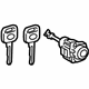 Toyota 69052-F4080 Cylinder & Key Set