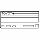 Toyota 11298-37610 Label, Emission Control Information