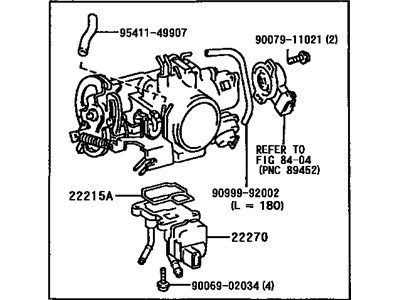 Toyota Avalon Throttle Body - 22210-0A020