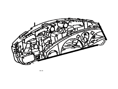 Toyota 83132-17510 Case, Combination Meter