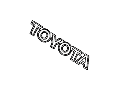 Toyota 75441-17080-08 Rear Name Plate, No.1