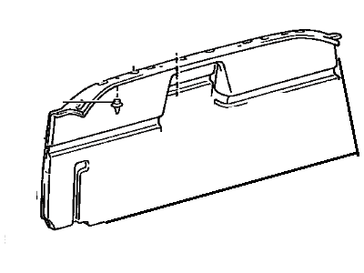 64270-17190-01 Genuine Toyota Board Assy, Room Partition