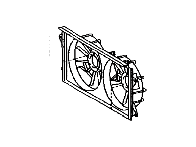 2000 Toyota Celica Fan Shroud - 16711-22060