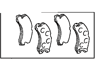 Toyota 04466-17100 Rear Disc Brake Pad Set