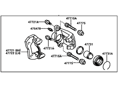 Toyota MR2 Spyder Brake Caliper - 47730-17150