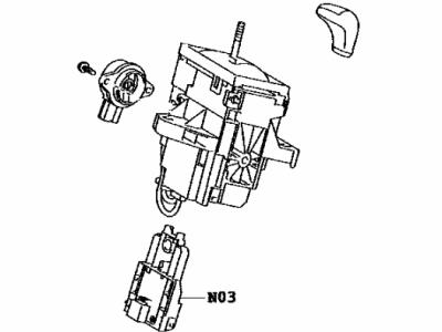 Toyota 33550-42270-B1 Floor Shift Assembly, Tr