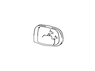 2002 Toyota Echo Car Mirror - 87961-1E840