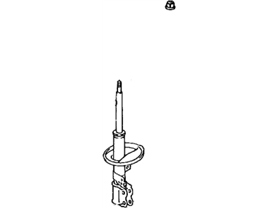 Toyota 48540-09890 Shock Absorber Assembly Rear Left