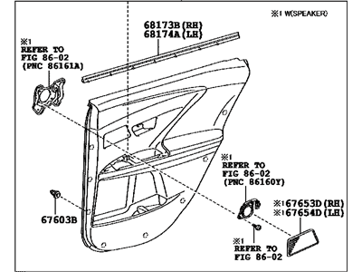 Toyota 67640-0T010-C1