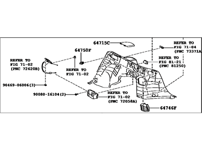 Toyota 64740-0T011-A0