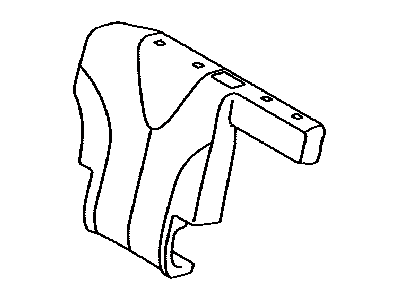 Toyota 71077-0T011-C0 Rear Seat Back Cover, Right (For Separate Type)