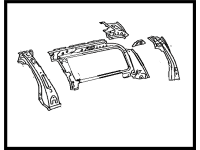 Toyota 61704-35903 Panel Sub-Assy, Quarter, Inner LH