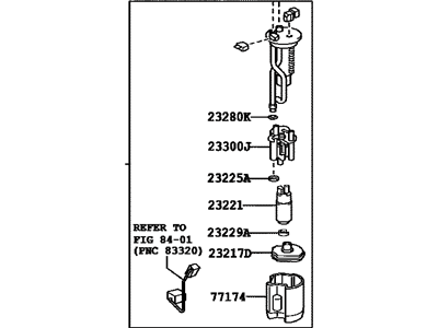 Toyota 77020-35112 Fuel Suction Tube Assembly W/Pump & Gage