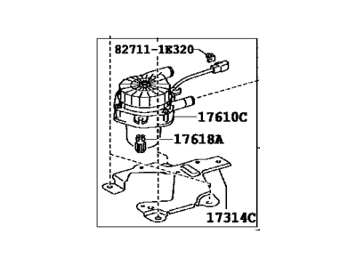 Toyota 17600-0F010 Pump Assy, Air