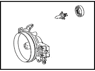 Toyota 81106-35445 Driver Side Headlamp Housing Sub-Assembly