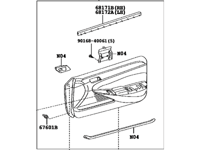 Toyota 67620-06A00-B0