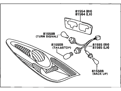 Toyota Solara Tail Light - 81560-06320