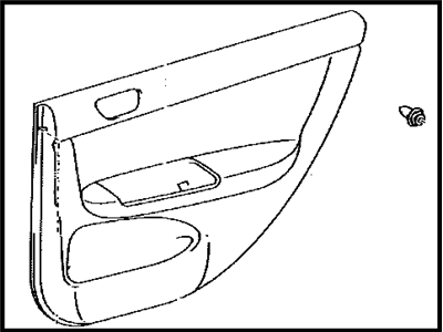 Toyota 67630-AA120-B0 Board Sub-Assy, Rear Door Trim, RH