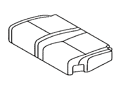 Toyota 71076-0C390-E2 Rear Seat Cushion Cover, Left (For Separate Type)