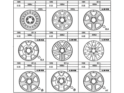 Toyota Tundra Spare Wheel - 42611-0C261