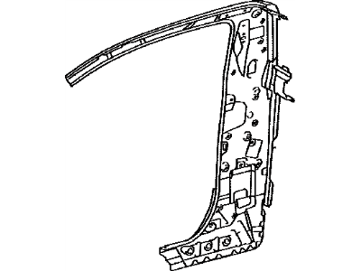 Toyota 61503-0C903 Reinforcement Sub-Assy, Quarter Lock Pillar, RH