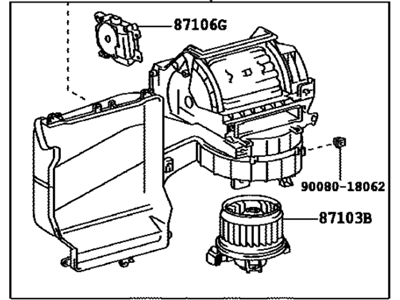 Toyota 87130-0C070 Blower Assembly