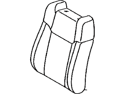 Toyota 71074-0C410-E0 Front Seat Back Cover, Left(For Separate Type)