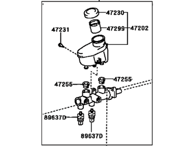 Toyota Sequoia Master Cylinder Repair Kit - 47201-0C041