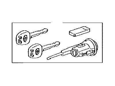 Toyota Sequoia Ignition Lock Cylinder - 89703-34010