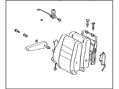 Toyota 71440-0C080-E0 Back Assembly, Front Seat, LH