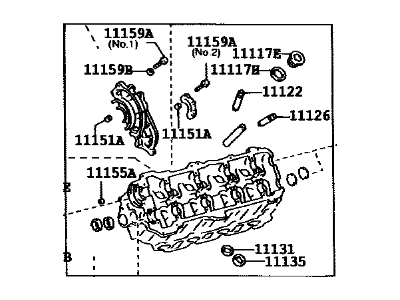 Toyota Sequoia Cylinder Head - 11102-59027