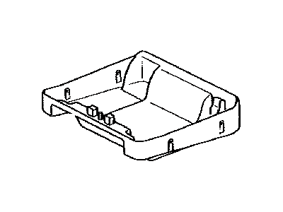 Toyota 72907-0C010-B1 Cover Sub-Assy, Rear Seat Cushion Under, RH