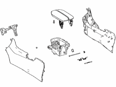 Toyota RAV4 Prime Center Console Base - 58810-42030-C2