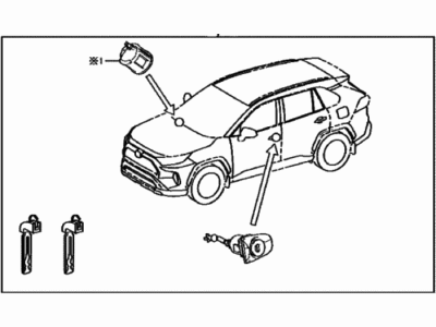 2024 Toyota RAV4 Prime Door Lock Cylinder - 69005-42B20