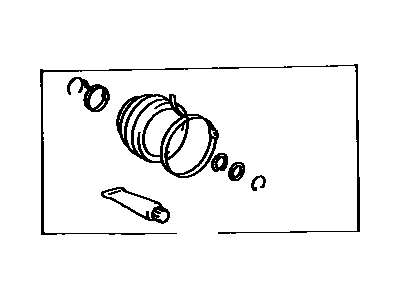 Toyota 04438-02050 Front Cv Joint Boot, Left