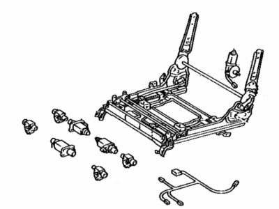 Toyota 72010-22250 Adjuster Sub-Assy, Front Seat, Outer RH