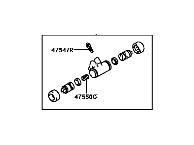 2003 Toyota Prius Wheel Cylinder - 47570-47010