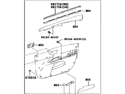 Toyota 67610-07130-C1 Panel Assembly, Door Trim