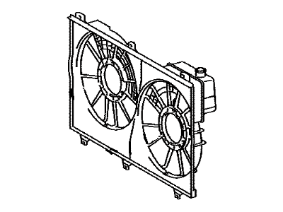 Toyota Highlander Fan Shroud - 16711-0P250