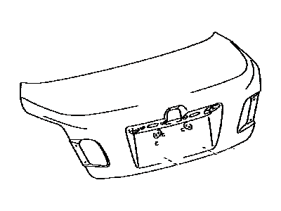 Toyota 64401-33460 Panel Sub-Assy, Luggage Compartment Door