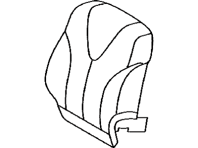 Toyota 71074-33J40-E0 Front Seat Back Cover, Left(For Separate Type)