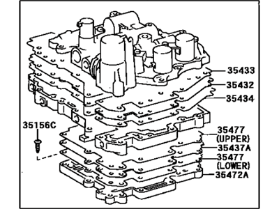 Toyota Avalon Valve Body - 35410-33050