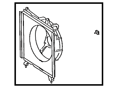 2001 Toyota Camry Fan Shroud - 16711-74611